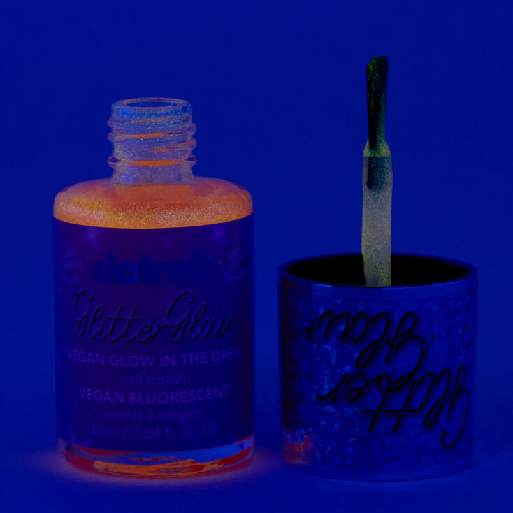 Glitter Glow Vegan Glow in The Dark Nail Polish - Fairest In The Land,