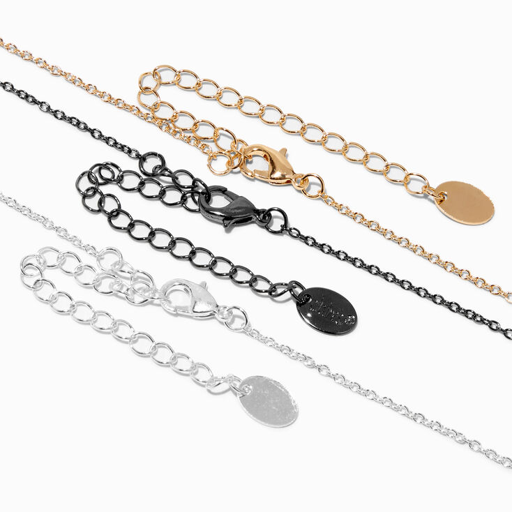Best Friends Sisters Heart Cutout Pendant Necklaces - 3 Pack,