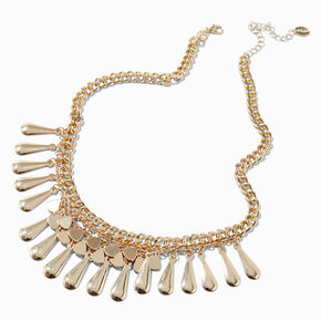Gold-tone Cowgirl Western Statement Necklace,