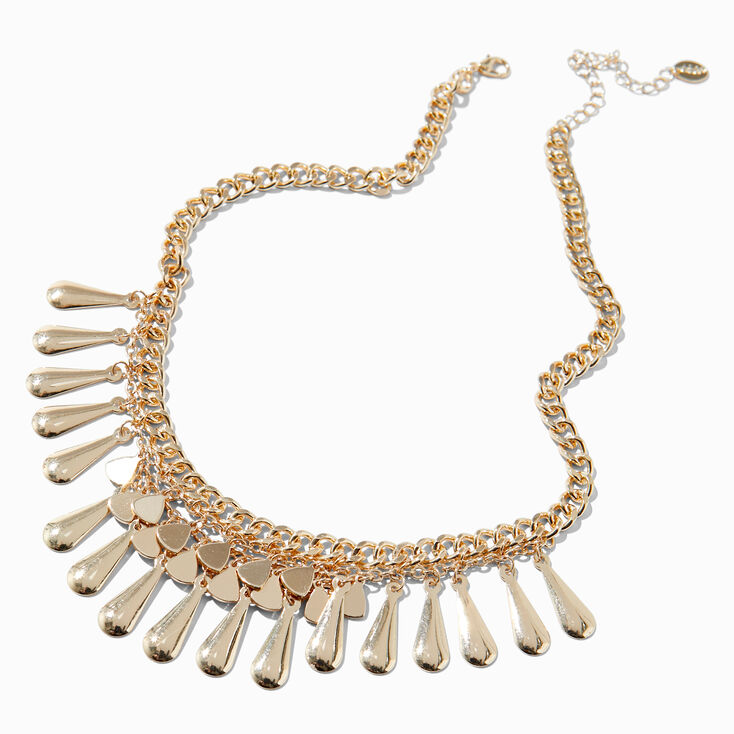 Gold-tone Cowgirl Western Statement Necklace,