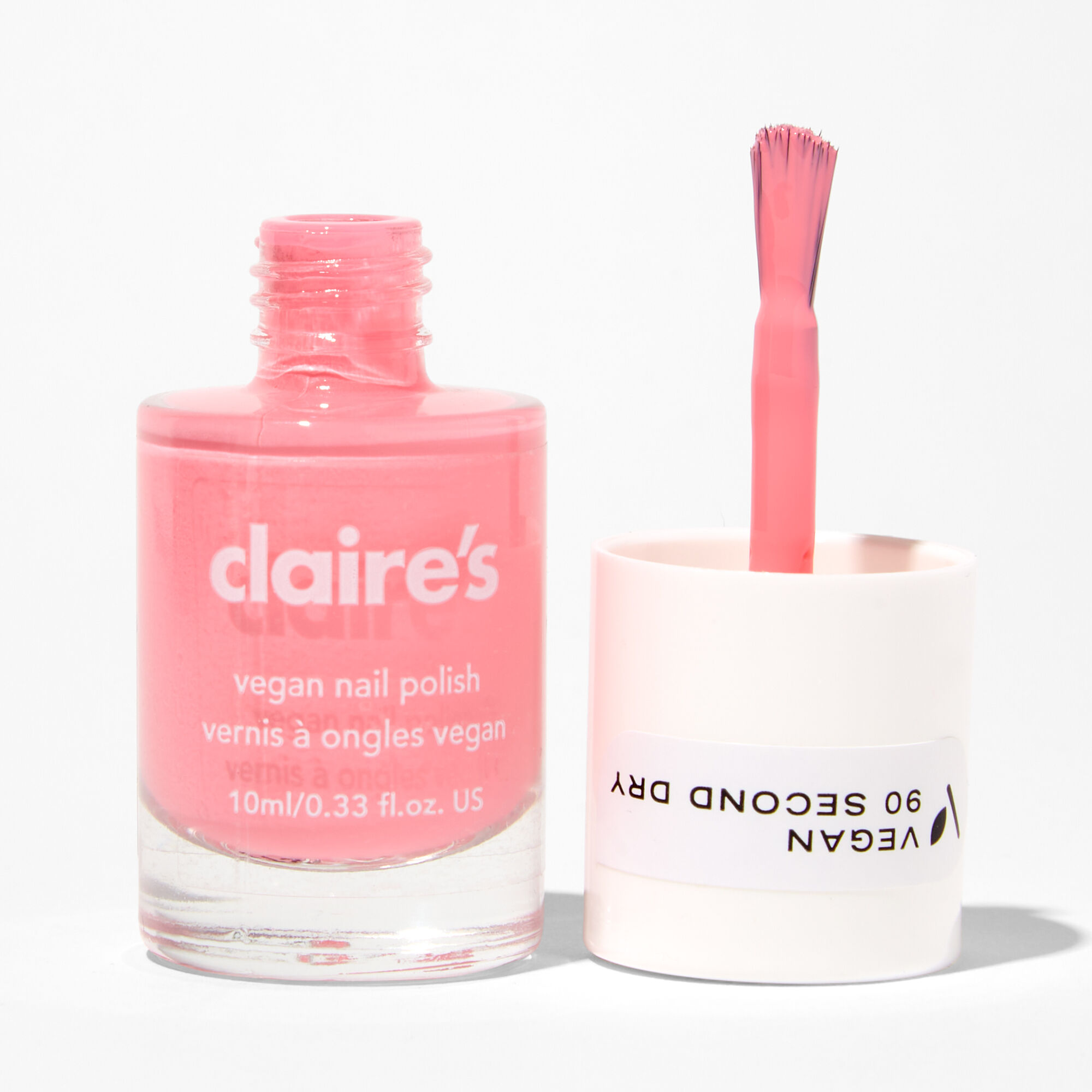 View Claires Vegan 90 Second Dry Nail Polish Powerful Pink information