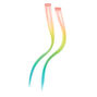 Pastel Rainbow Faux Hair Clip In Extensions - 2 Pack,