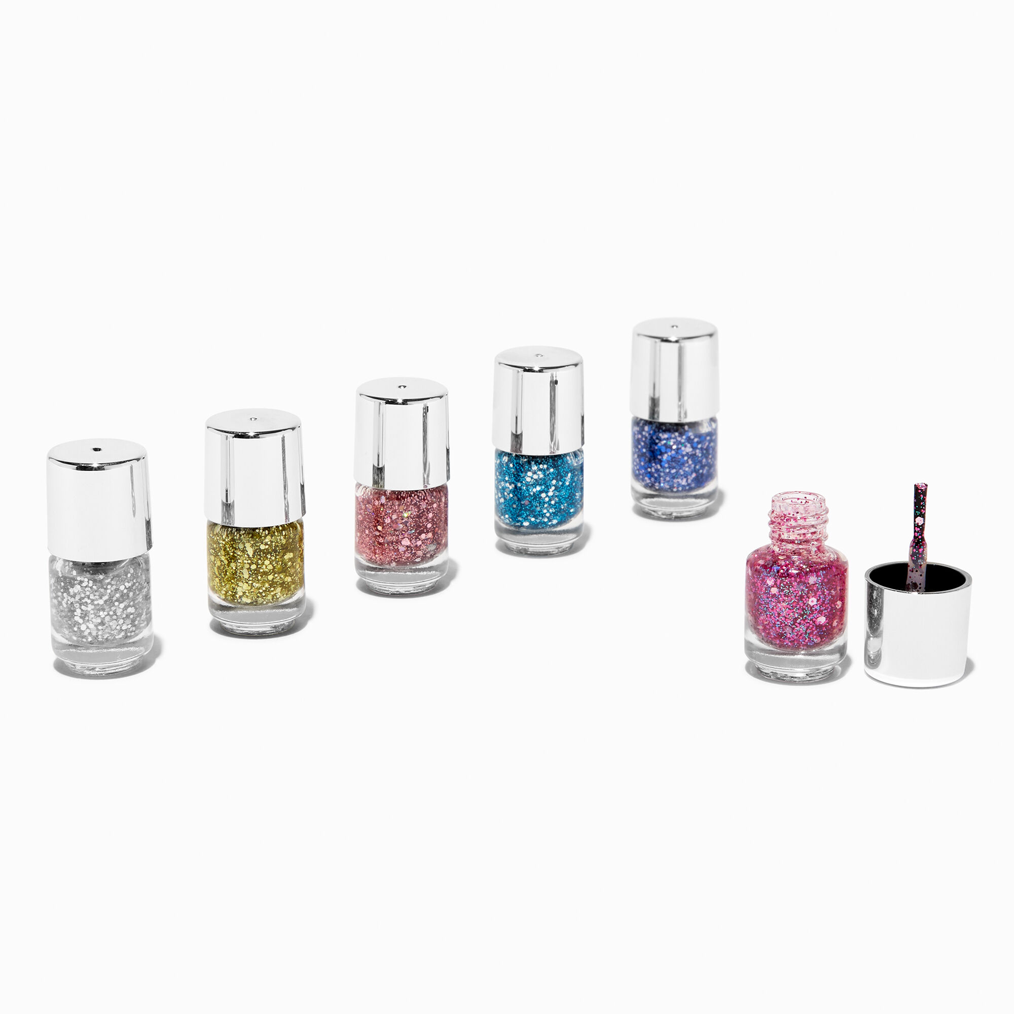 View Claires Jewel Tone Mini Nail Polish Set 6 Pack information