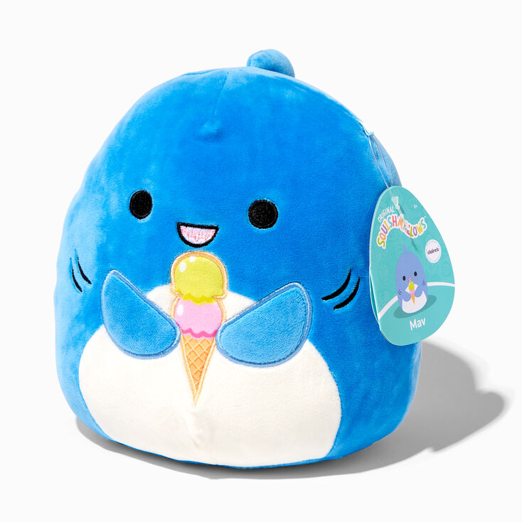 Squishmallows&trade; Claire&#39;s Exclusive 8&quot; Ice Cream Cone Shark Plush Toy,