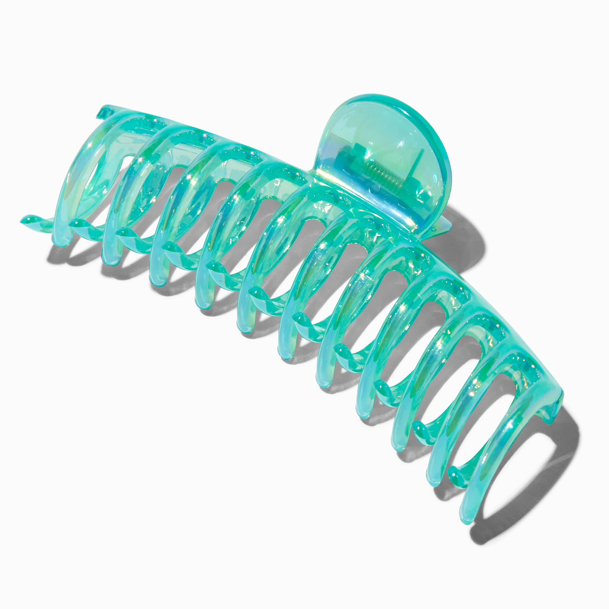 View Claires Sea Pearlized Large Barrel Hair Claw Green information