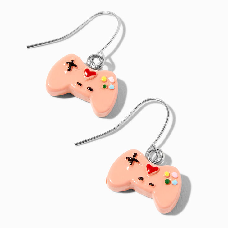 Pink Gamer 0.5&quot; Drop Earrings,