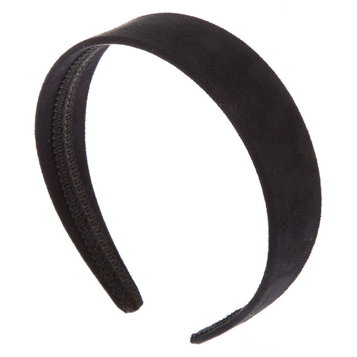 Black Wide Suede Headband,