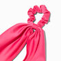 Petit chouchou foulard satin&eacute; rose vif,