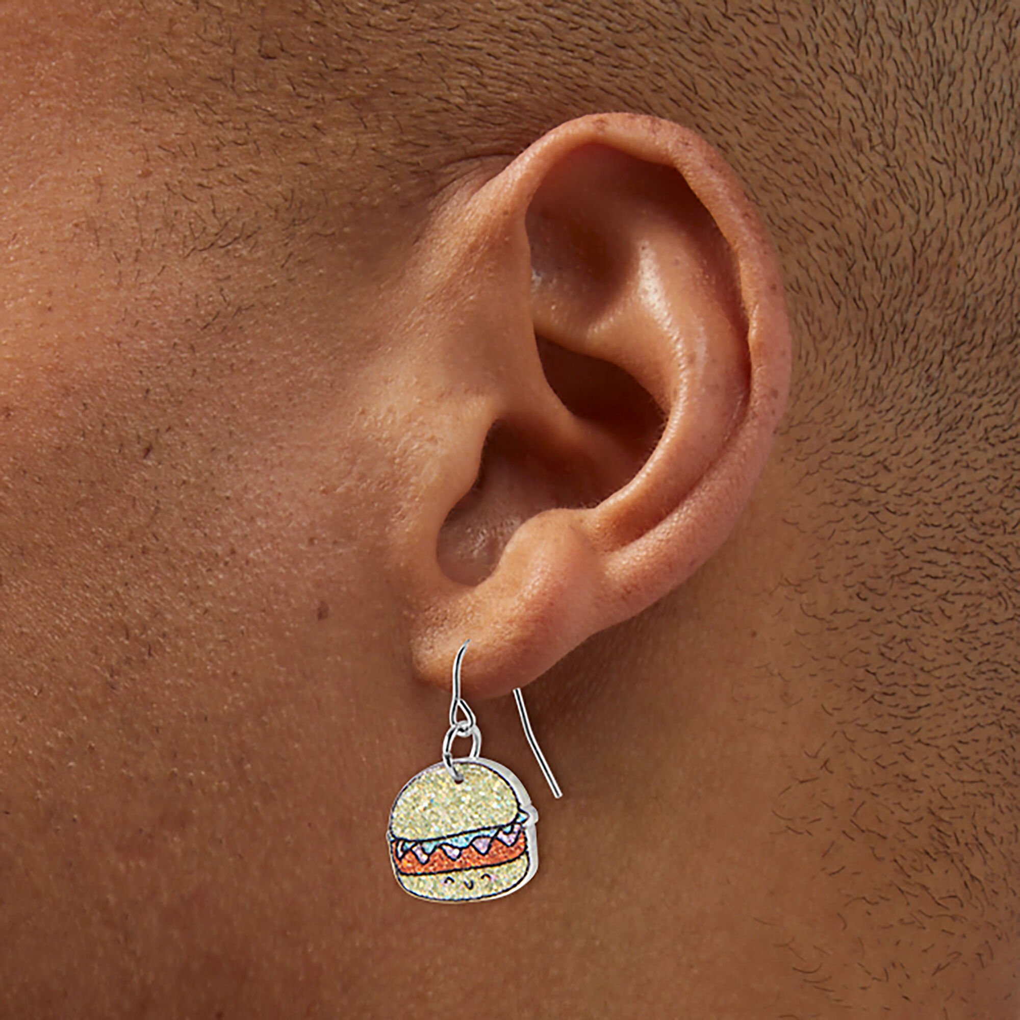 Pendantes hamburger brillantes,