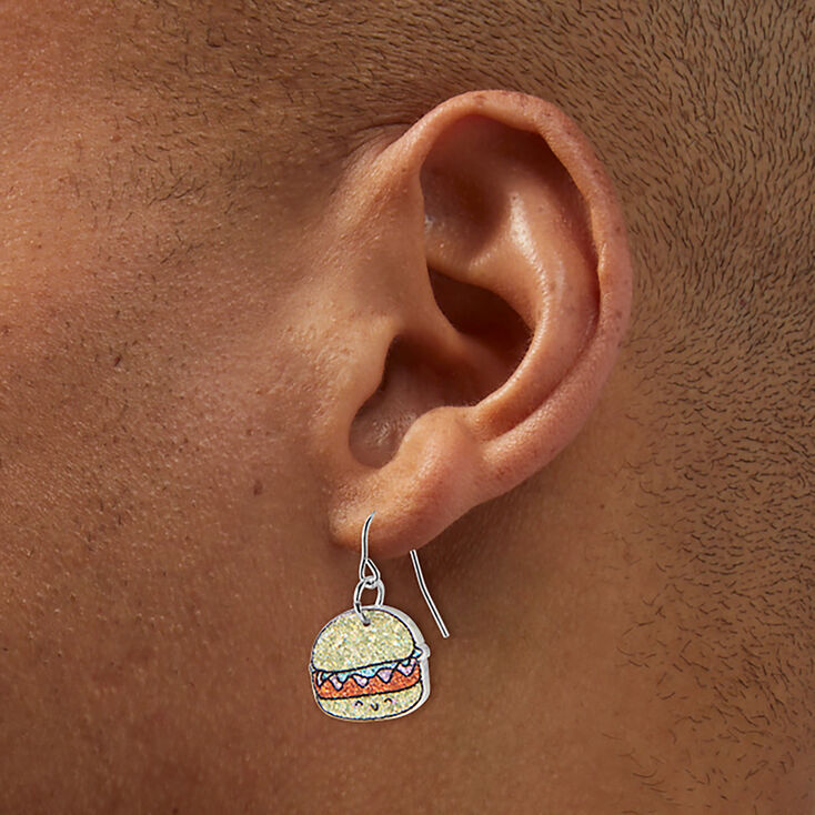 Sparkle Hamburger Drop Earrings,