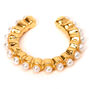 Gold Single Pearl Ear Cuff,