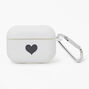 White Heart Silicone Earbud Case Cover - Compatible With Apple AirPods Pro&reg;,