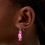 Pink Strawberry Candy Shaker 1&quot; Drop Earrings,