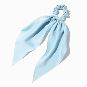 Small Light Blue Hair Scrunchie Scarf,