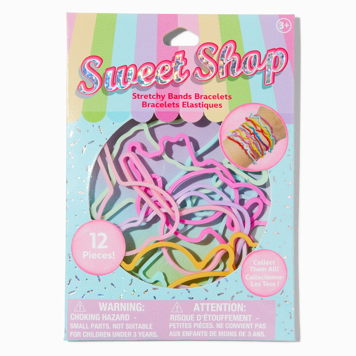 Sweet Shop Stretchy Bands Bracelets - 12 Pack