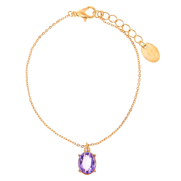 Coffret cadeau parure de bijoux pierre de naissance du mois de juin&nbsp;- Am&eacute;thyste d&rsquo;imitation couleur claire, lot de 3,