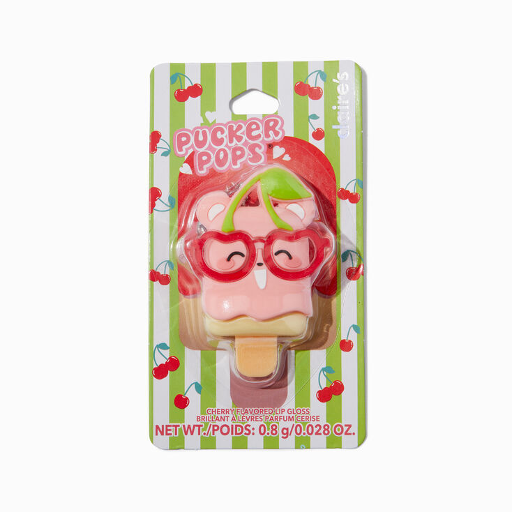 Pucker Pops&reg; Cherry Bear Lip Gloss - Cherry,