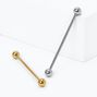 Mixed Metal 14G Industrial Barbell - 2 Pack,