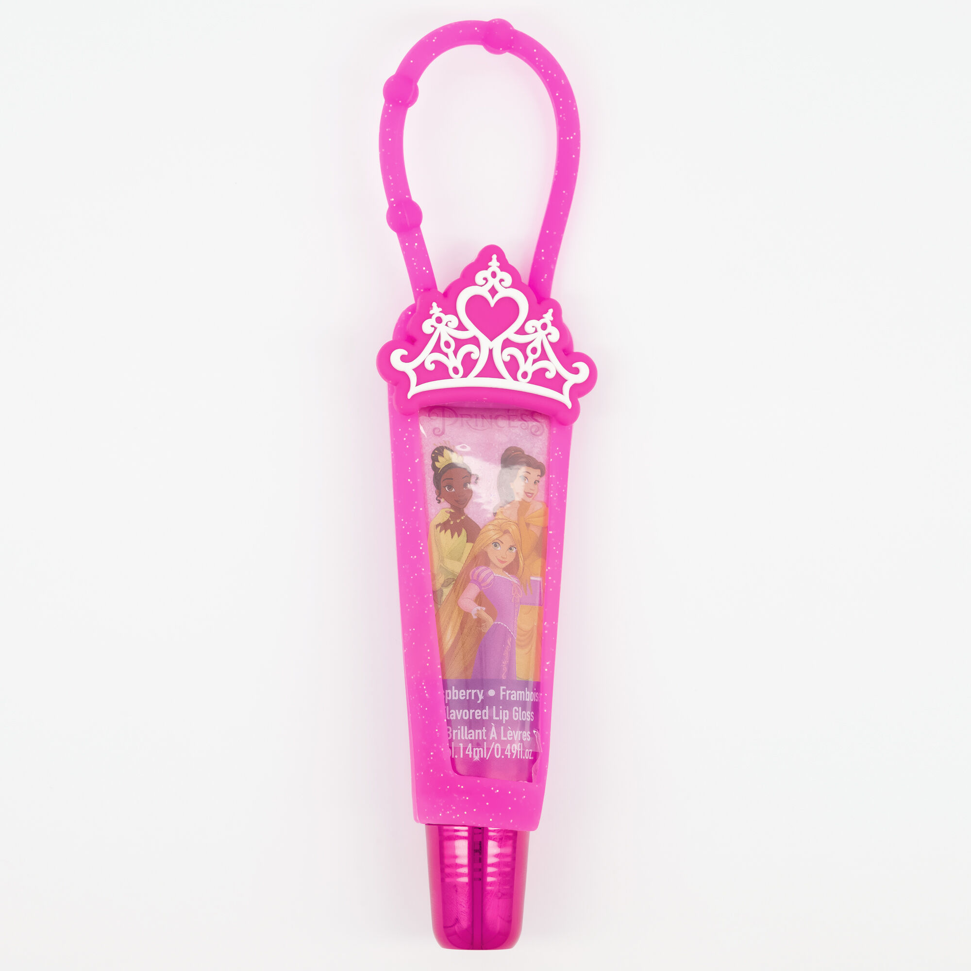 View Claires Disney Princess Lip Gloss Holder Strawberry Pink information