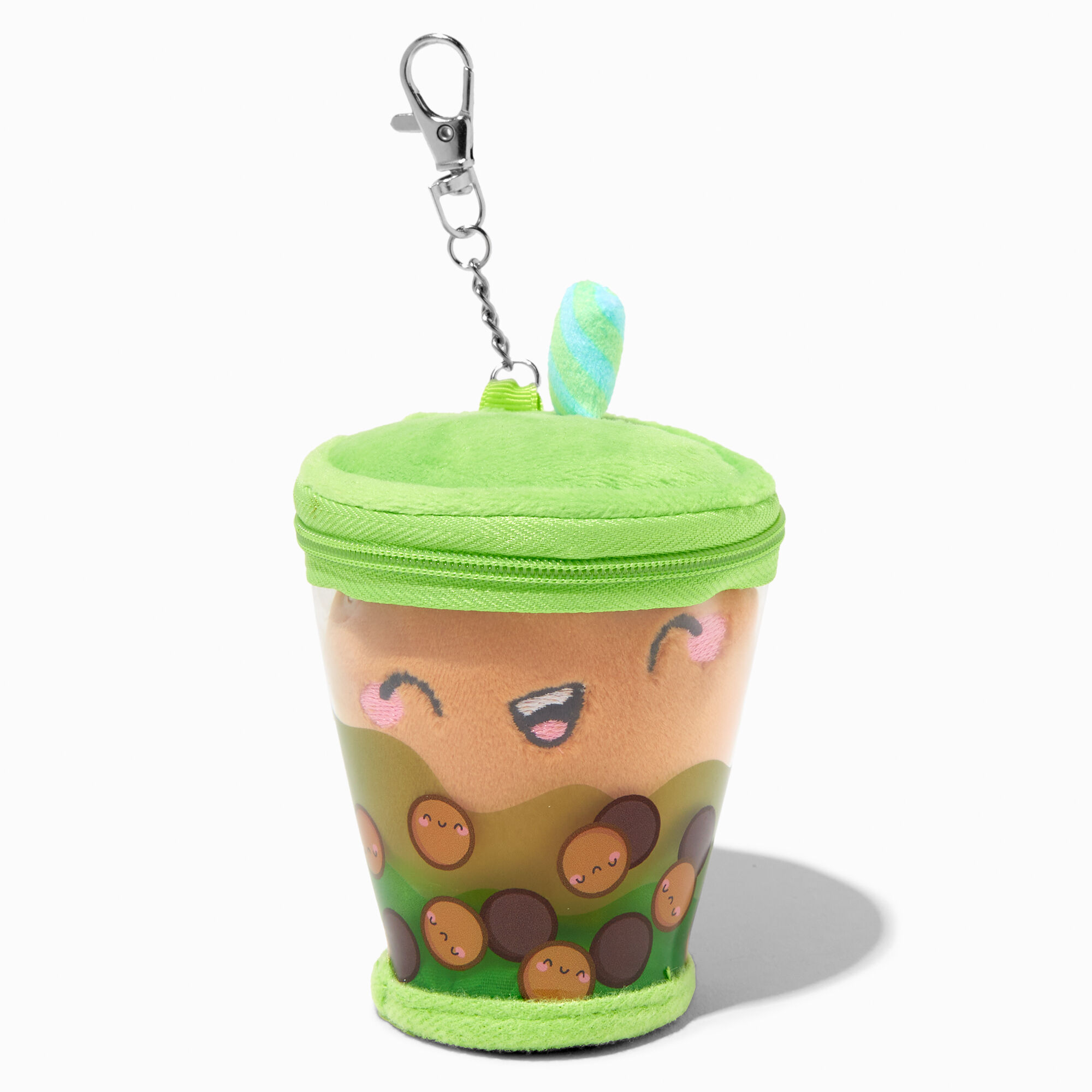View Claires Boba Tea Cup Keychain Pouch information