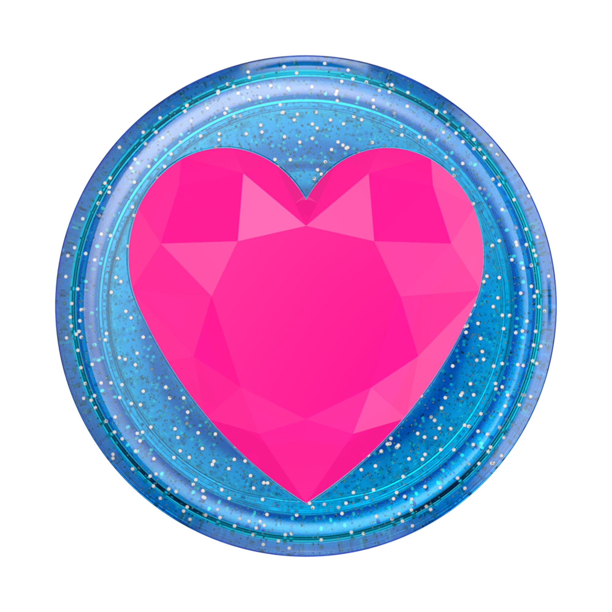 PopSockets® PopGrip - Pink Gem Heart,