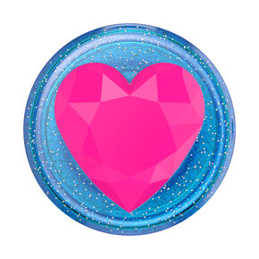 PopSockets&reg; PopGrip - Pink Gem Heart,