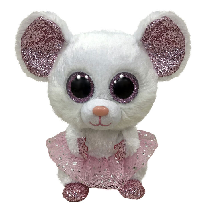 Ty&reg; Beanie Boos Nina the Ballerina Mouse Plush Toy,