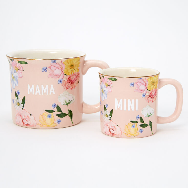 Mama & Mini Floral Ceramic Mug Set