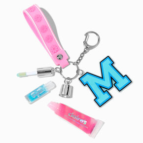 Initial Varsity Lip Gloss Keychain - M,