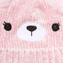 Claire&#39;s Club Bear Pink Beanie Hat,