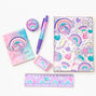 Ensemble d&rsquo;articles de papeterie Dreamer Unicorn - Lilas,