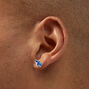 Clous d&rsquo;oreilles requin &eacute;maill&eacute;s strass couleur argent&eacute;e C LUXE by Claire&#39;s,