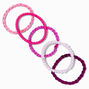 Pinks &amp; Purples Mixed Textured Hair Ties - 12 Pack,