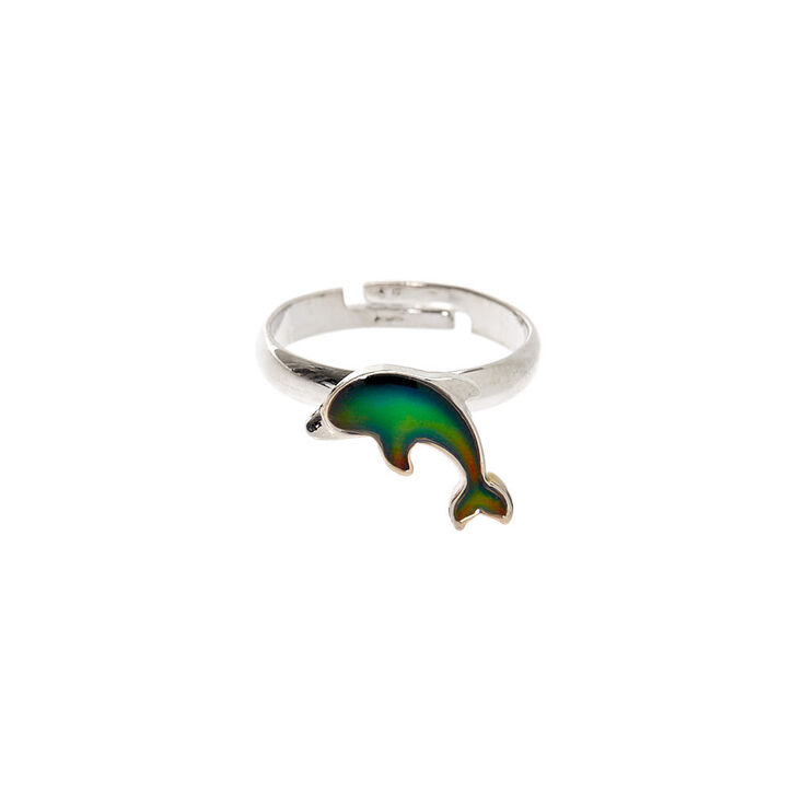 Silver Dolphin Mood Ring,