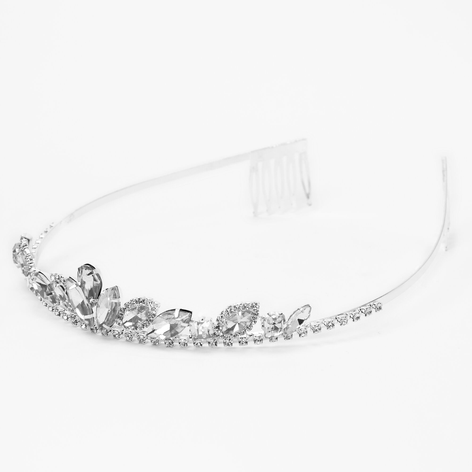 View Claires Tone Enchantment Tiara Silver information