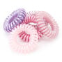 Pearlized Pinks Spiral Hair Ties - 5 Pack,