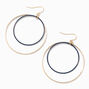 Gold 2&quot; Double Hoop Earrings,