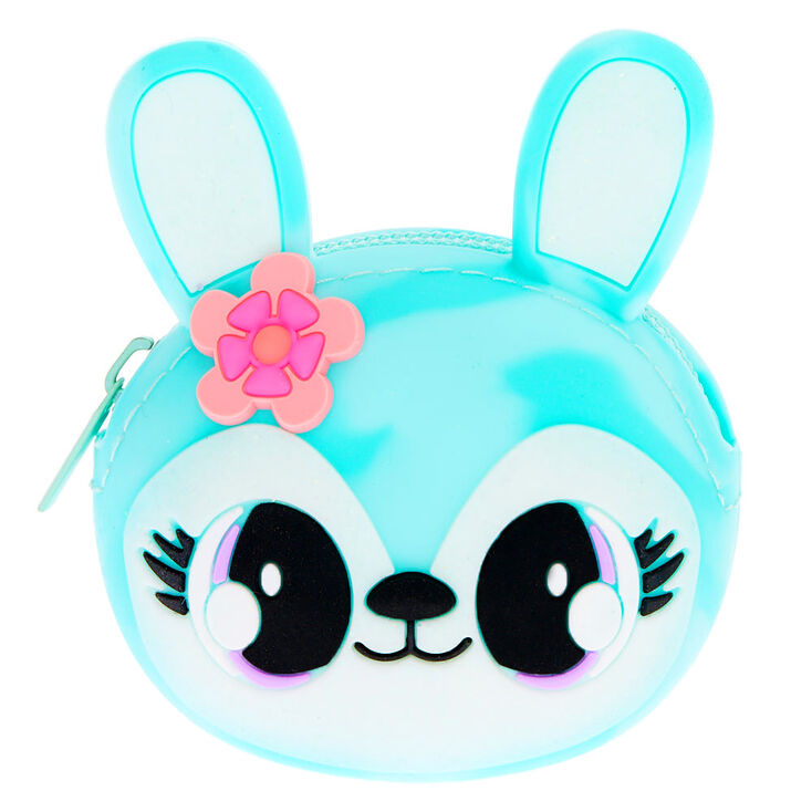 Claire's Porte-monnaie en silicone Jade la lapine - Vert menthe