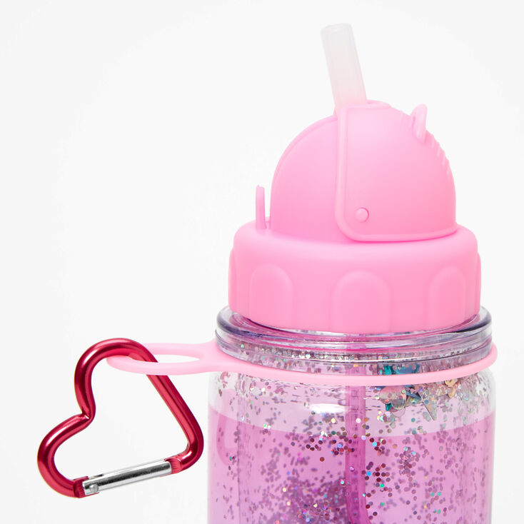 Initial Water Bottle - Pink, M,