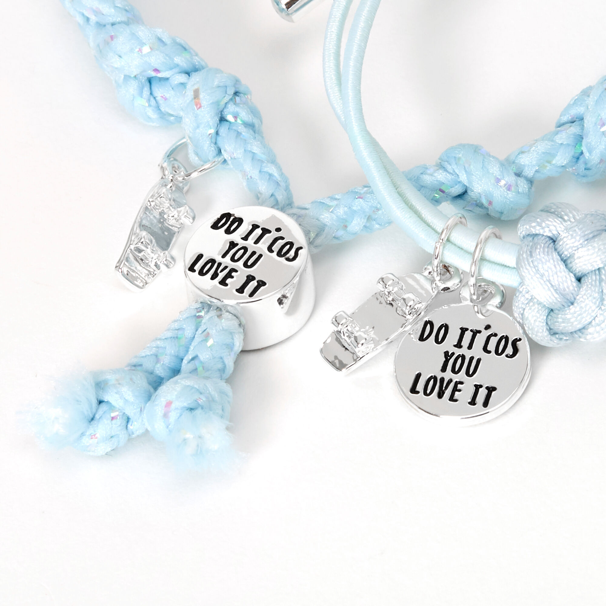 Sky Brown™ Adjustable Braided bracelets – Blue, 2 pack,