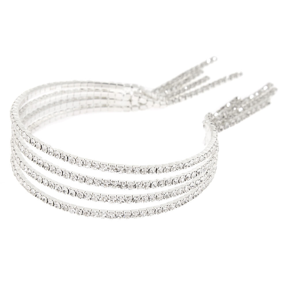 Silver fringe clearance bracelet