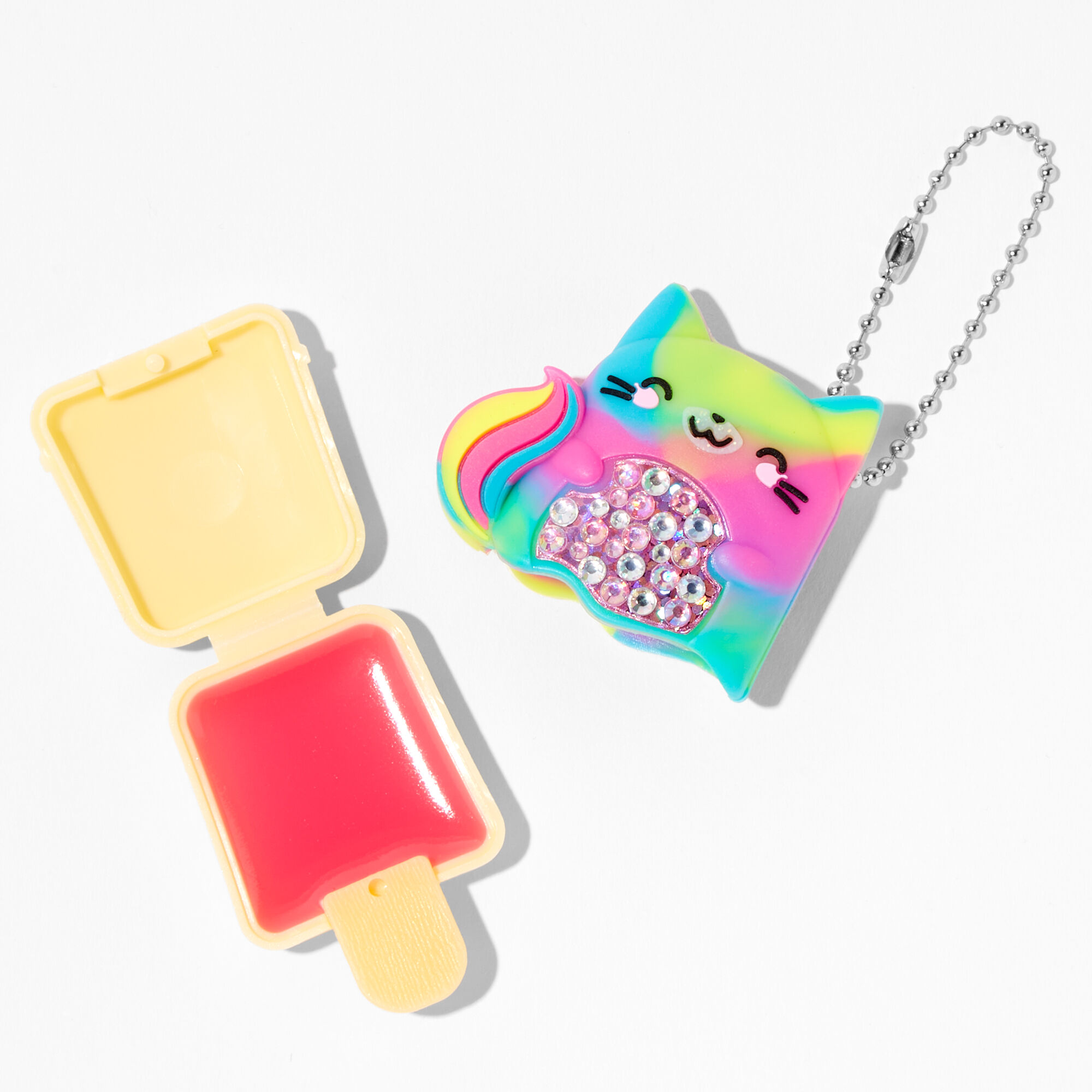 Pucker Pops® Bling Rainbow Cat Lip Gloss - Wild Cherry,