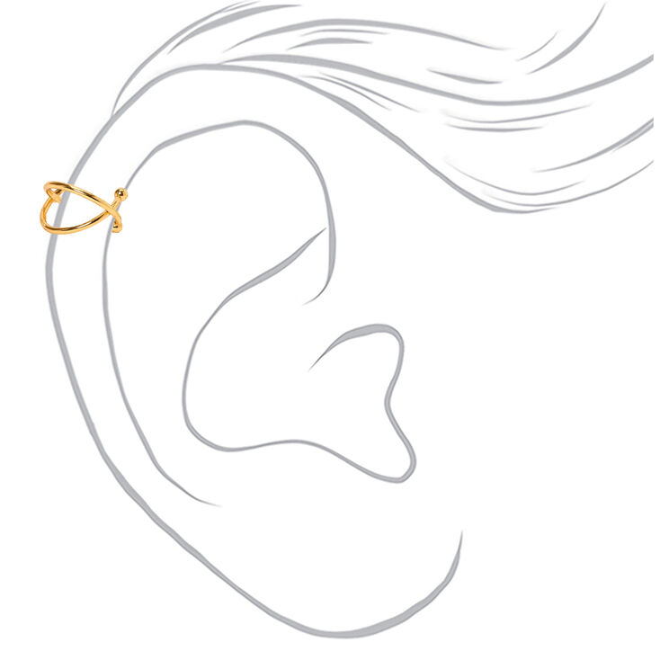 Manchettes d&#39;oreilles entrecrois&eacute;es en m&eacute;taux mixtes - Lot de 3,