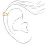 Mixed Metal Criss Cross Ear Cuffs - 3 Pack,