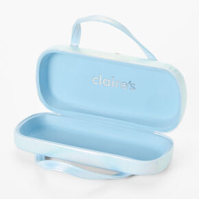 Claire&#39;s Club Blue Glitter Unicorn Glasses Case,