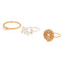 Lot de 3 bagues de phalange esprit libre en m&eacute;taux mixtes,