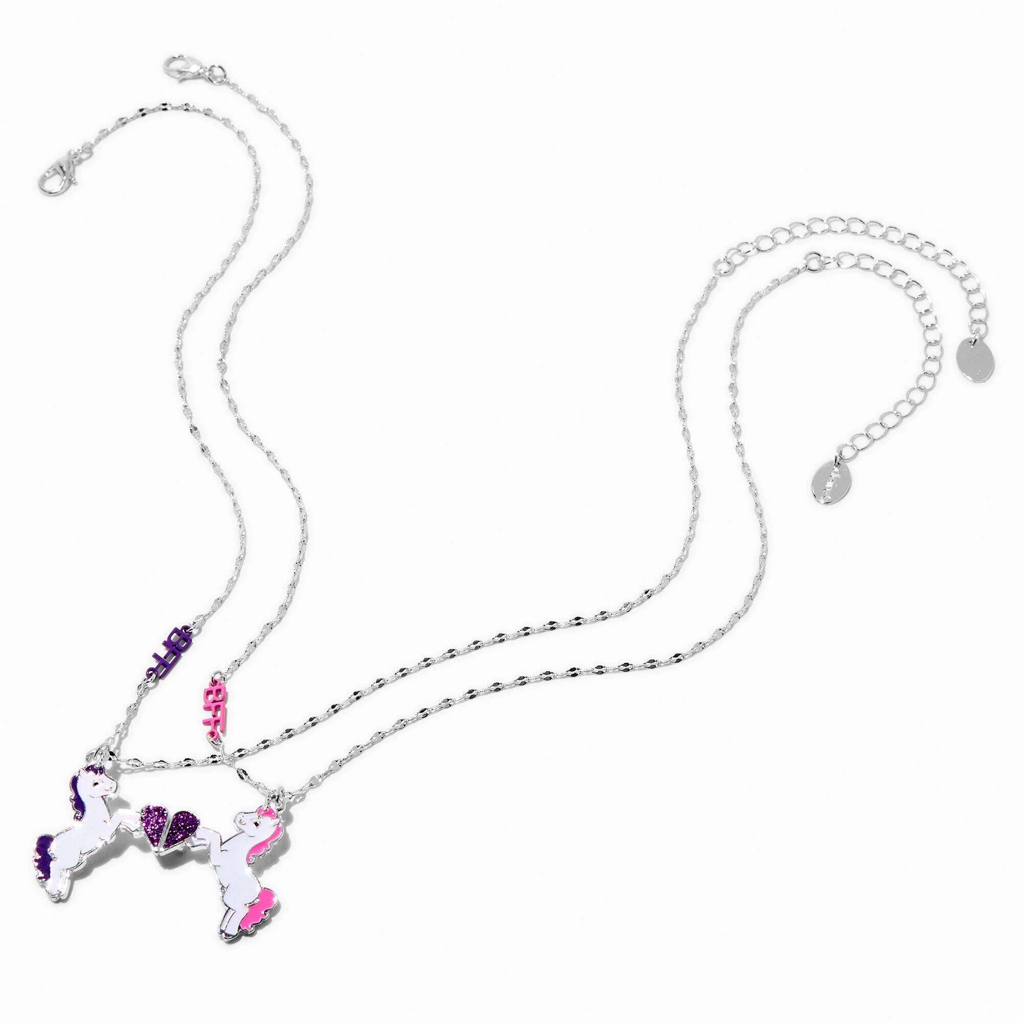 Best Friends Unicorn Heart BFF Necklaces - 2 Pack,