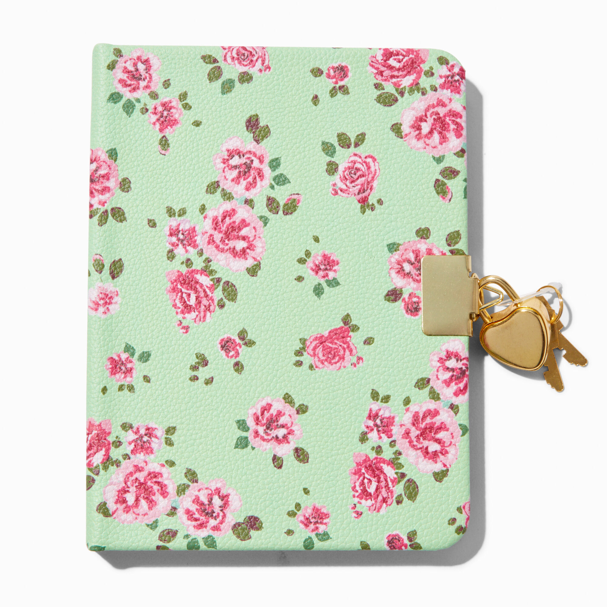 View Claires Floral Lock Diary Pink information
