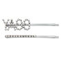 Silver Yass Crystal Hair Pins - 2 Pack,