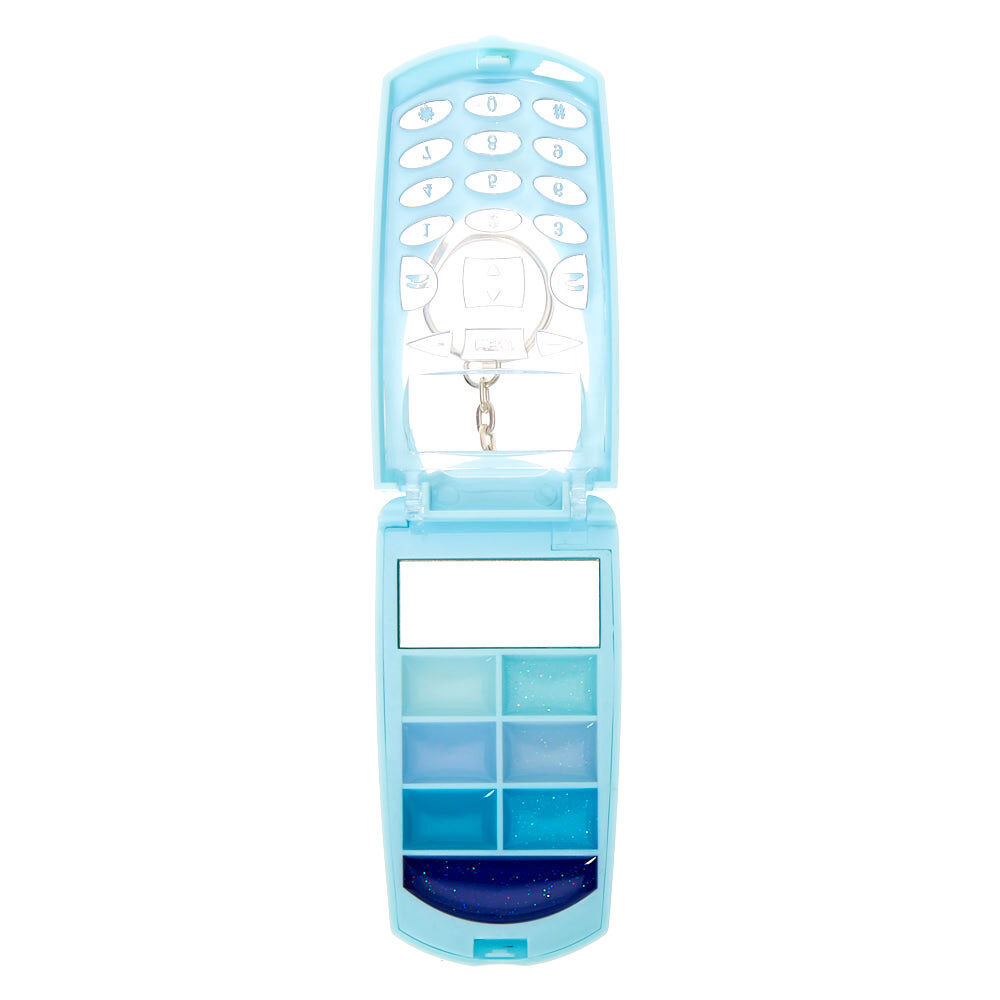 Snowflake Bling Flip Phone Lip Gloss Set - Blue,